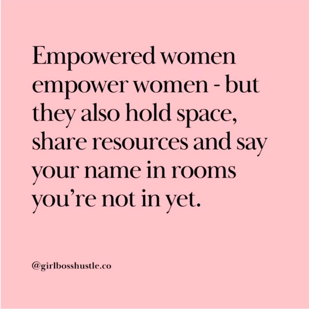 Inspirational Pink Quote Print - Empowered Women